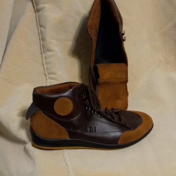 Ling-&-DI shoes. Ling & Di Suede Hi Top Athletic Casual Fashion Sneakers  main image 2
